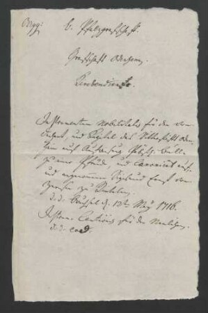 Instrumentum nobilitatis des Sigismund Ernst von Zersen zu Rintelen.