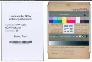 Entnazifizierung Paul Hahs , geb. 06.04.1903 (Landwirt)