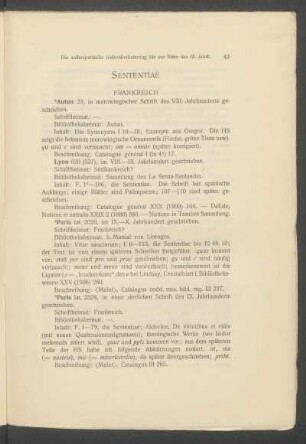 Sententiae