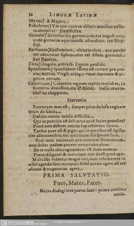 Prima Salutatio