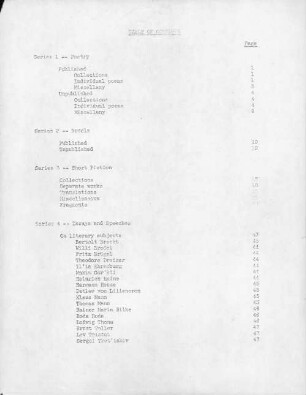 Nachlass von Oskar Maria Graf (1894 - 1967) - BSB Ana 440, 0. Repertorium des Nachlasses von Oskar Maria Graf (1894 - 1967) - BSB Ana 440.0