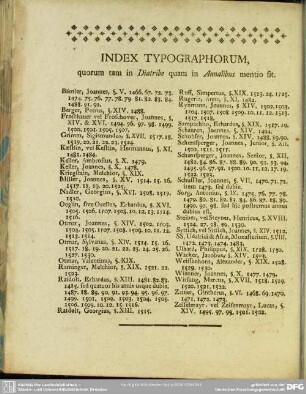 Index Typographorum