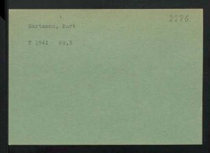 Hartmann, Kurt