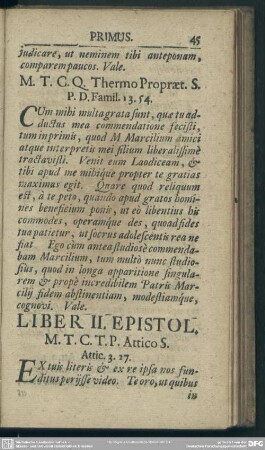 Liber II. Epistol.