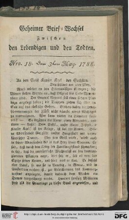 [Nro. 18-22] (May 1788)