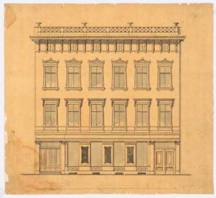 Städtisches Wohn- und Geschäftshaus (?): Ansicht