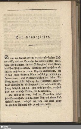 Der Kannegießer