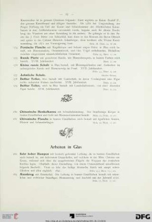 Arbeiten in Glas (Nr. 182-190)
