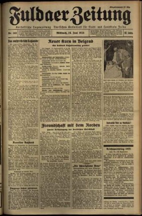 Ausgabe vom Mittwoch, den 26. Juni 1935.