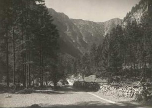 Österreichische Alpen. Salzkammergut. Blick von der Koppenalm südöstlich Aussee