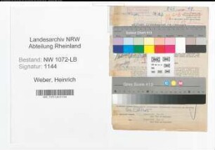 Entnazifizierung Heinrich Weber , geb. 09.09.1906 (Arbeiter)