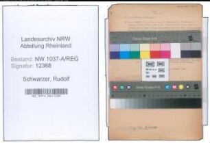 Entnazifizierung Rudolf Schwarzer , geb. 03.07.1893 ()