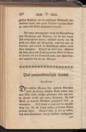 Das zweyunddreysigste Kapitel. Beschluß