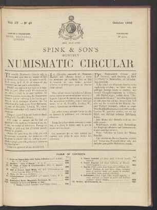 N° 47. October 1896
