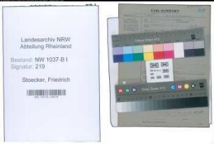 Entnazifizierung Friedrich Stoecker , geb. 00.00.0000 (Kaufmann)
