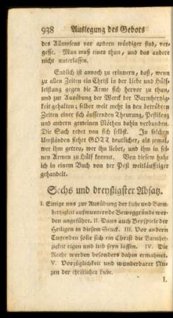 Sechs und dreyßigster Absatz