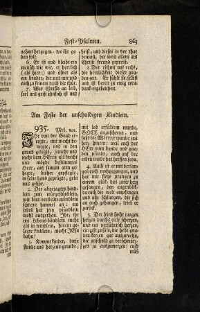 863-864, Am Feste der unschuldigen Kindlein