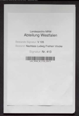 1 Brief von Dr. Alexander Rave in Vreden
