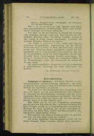 Correspondenz