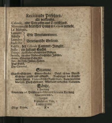 [Tänze. - Veränderungen des Schau-Platzes.]