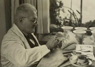 Produktion, Aufglasurmalerei, Porzellanmanuf. Meißen