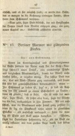 Nro. 13. Berliner Marmor mit glänzenden Flecken