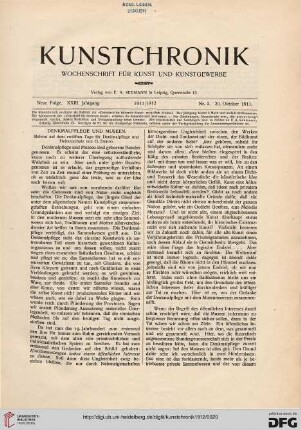 Denkmalpflege und Museen: Referat auf dem zwölften Tage für Denkmalpflege und Heimatschutz