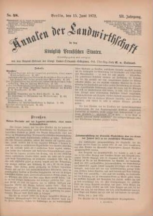 No. 48. Berlin, den 15. Juni 1872. XII. Jahrgang.
