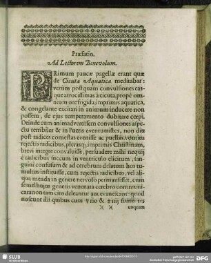 Praefatio. Ad Lectorem Benevolum