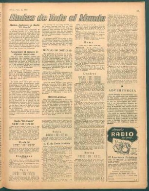 Marian Anderson en Radio "El Mundo"