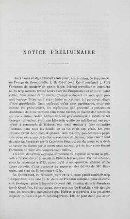 Notice préliminaire