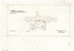 Gsaenger, Gustav; München - Obermenzing, Grünspechtstr. 13; Ev. Notkirche, Bethlehems Kirche, Pfarrhaus - Notkirche (Lageplan)