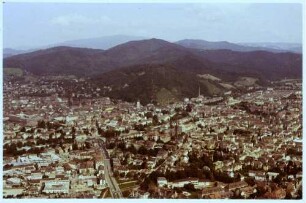 Freiburg: Gesamtbild Freiburger Innenstadt, von Südwesten