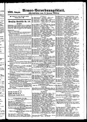 299.Ausgabe. Sonntag, 3. Januar 1915
