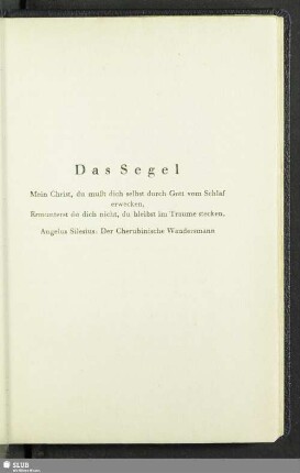 Das Segel