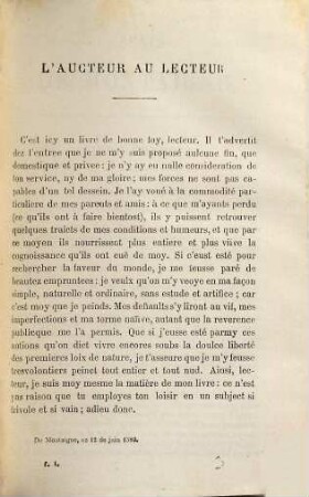 Essais de Montaigne, 1