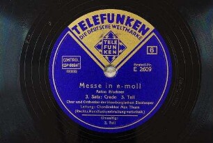 Messe in e-moll : 3. Satz: Credo; 3. Teil / Anton Bruckner