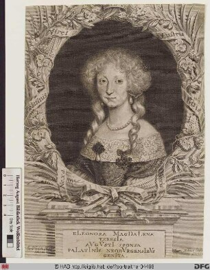 Bildnis Eleonora Magdalena Theresia, römisch-deutsche Kaiserin, geb. Prinzessin von Pfalz-Neuburg