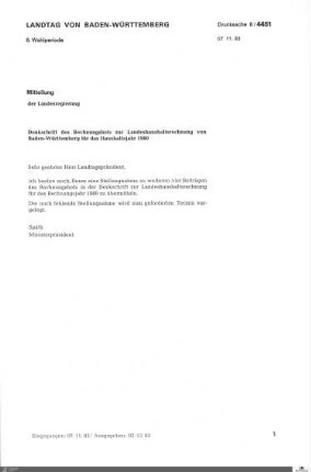 Drucksachen 4451-4600: Anträge, Anfragen, Gesetzentwürfe