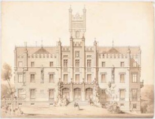 Villa Reali bei Venedig: Aufriss Vorderansicht