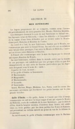 Section IV. Mer intérieure