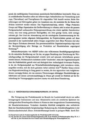 III.C.3. Verändertes Einkommensprofil in Hunza