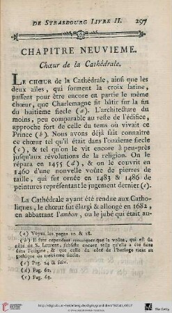 Chapitre neuvieme: Choeur de la Cathédrale