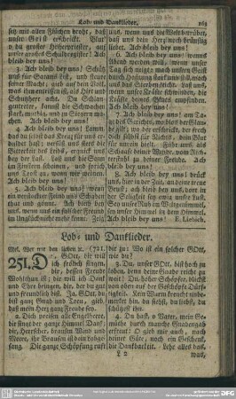 Lob- und Danklieder