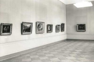Dresden-Altstadt. Zwinger, Semperbau. Saal mit Leihgabenausstellung der Eremitage Leningrad (heute: Sankt Petersburg)