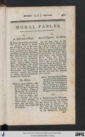 Moral Fables.