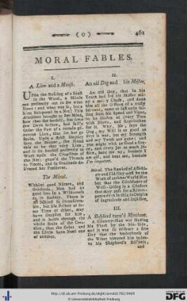 Moral Fables.