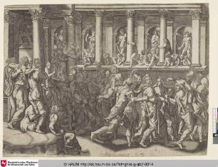 [Des esclaves accompagnés de leurs femmes et de leurs enfans ;The Mocking of the Prisoners]