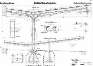 Sigmaringen: Empfangsgebäude Bahnsteigdach Stielbinder