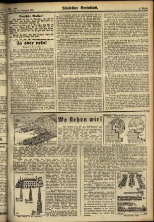 Dritte Ausgabe vom Samstag, den 11. November 1933.
